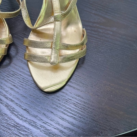 Coach, metallic gold strap he sandals, size 8 B. #002 - Picture 13 of 13